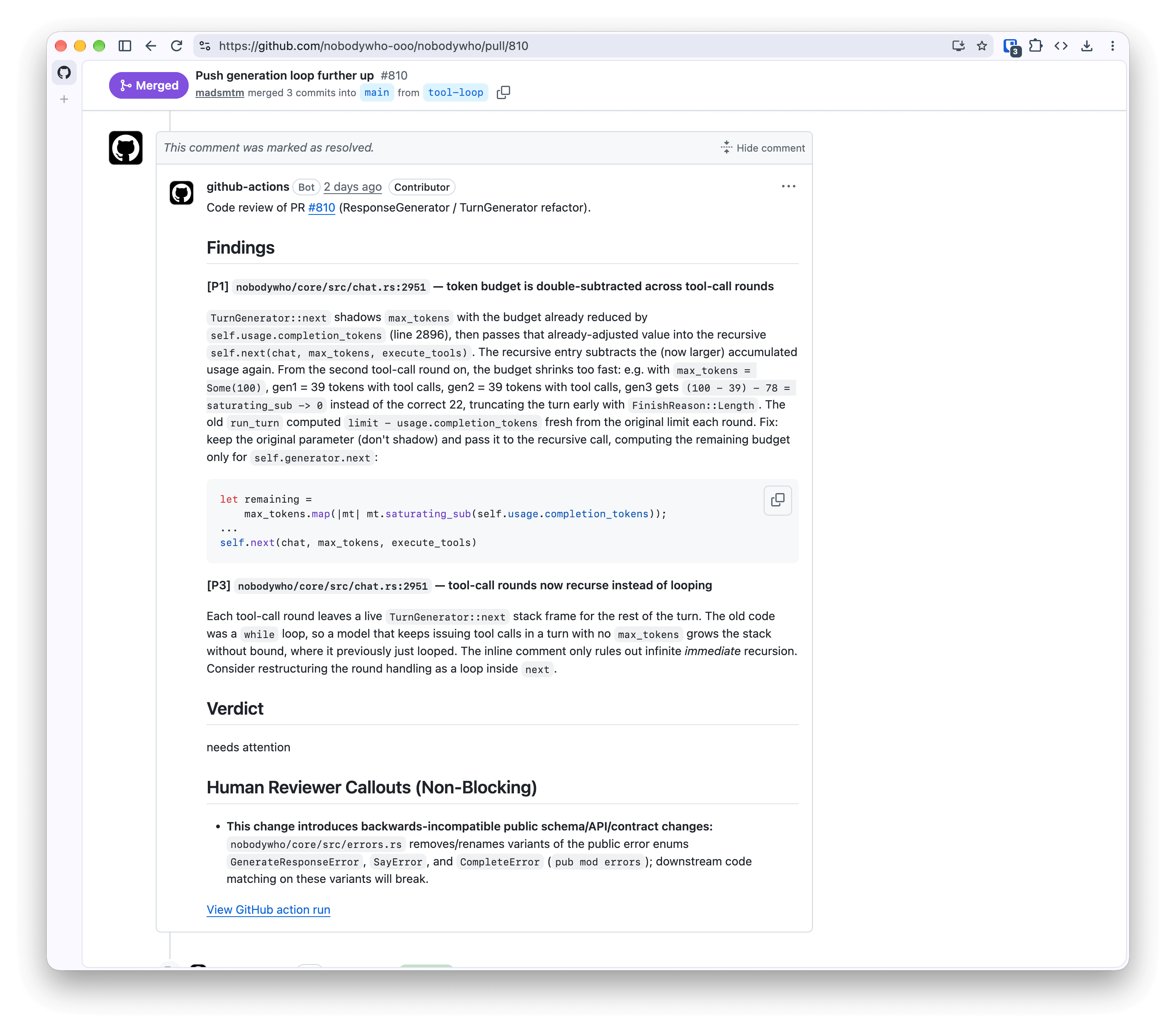 Review by Pi and GLM 5.3