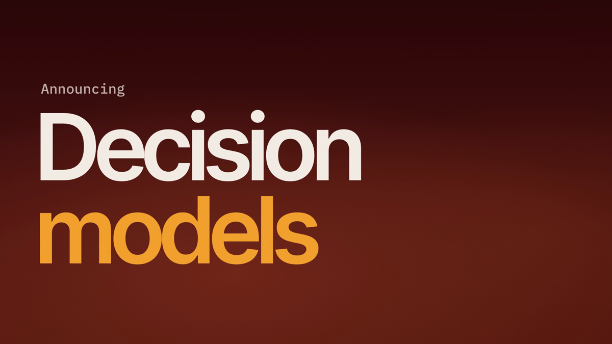 Announcing decision models